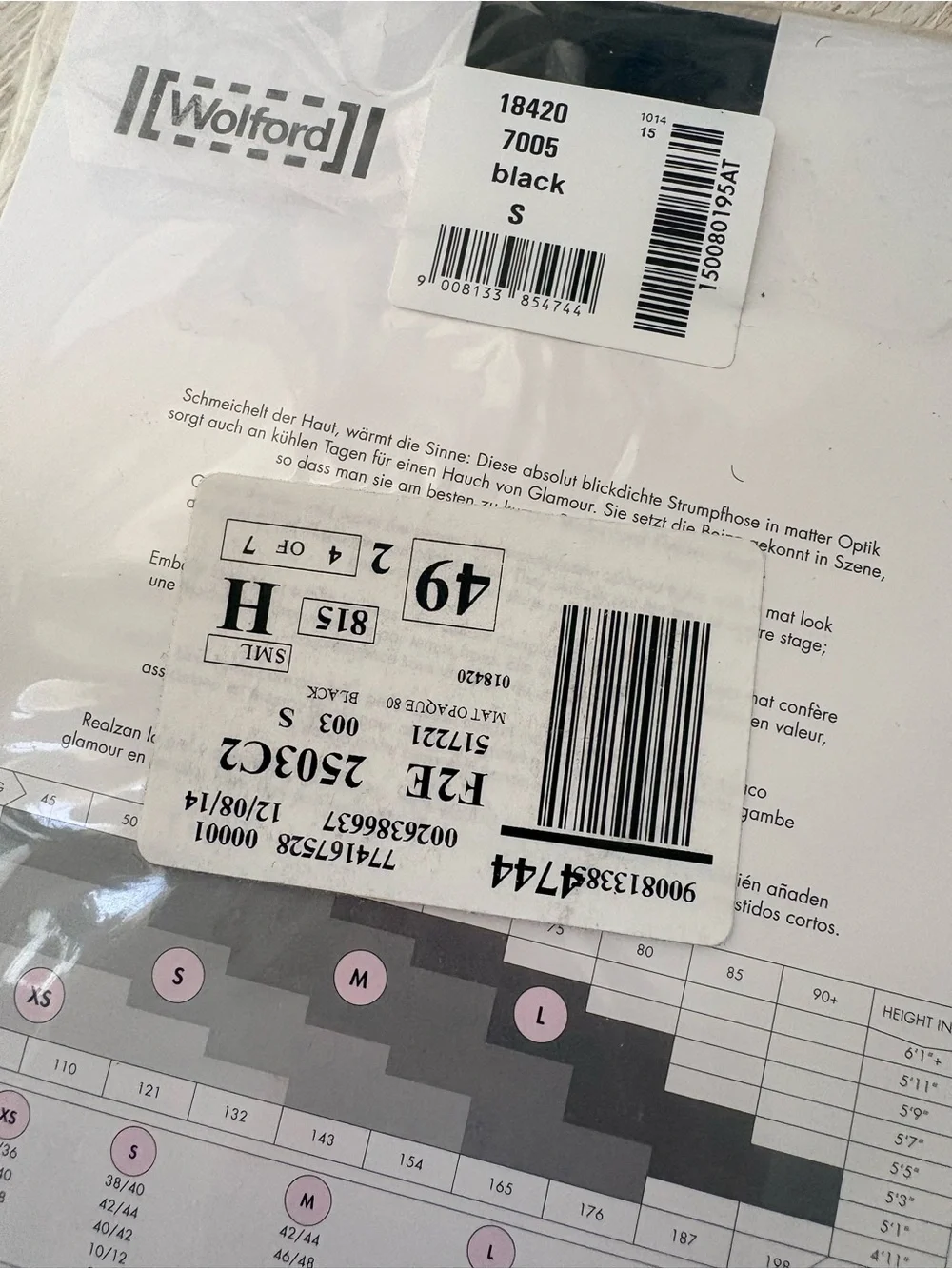 Wolford nwt matte